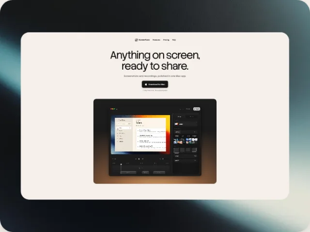 ScreenTuneのプロダクトデモ用書き出し